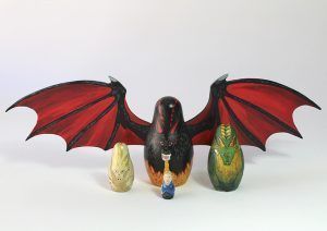 Muñeca rusa Daenearys Targaryen y sus dragones