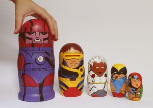 X men matryoshka medidas 1