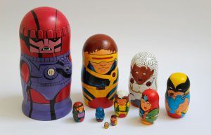 x-men matryoshka cómic