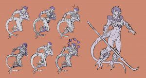 Bocetos versiones freezer dragon ball