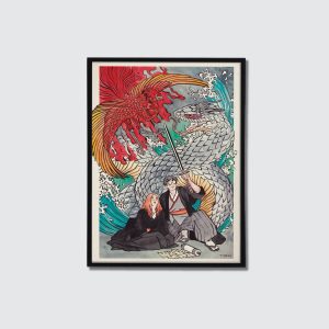 Print de Harry Potter con una estética japonesa.