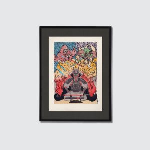 Print de Darth Vader samurái.