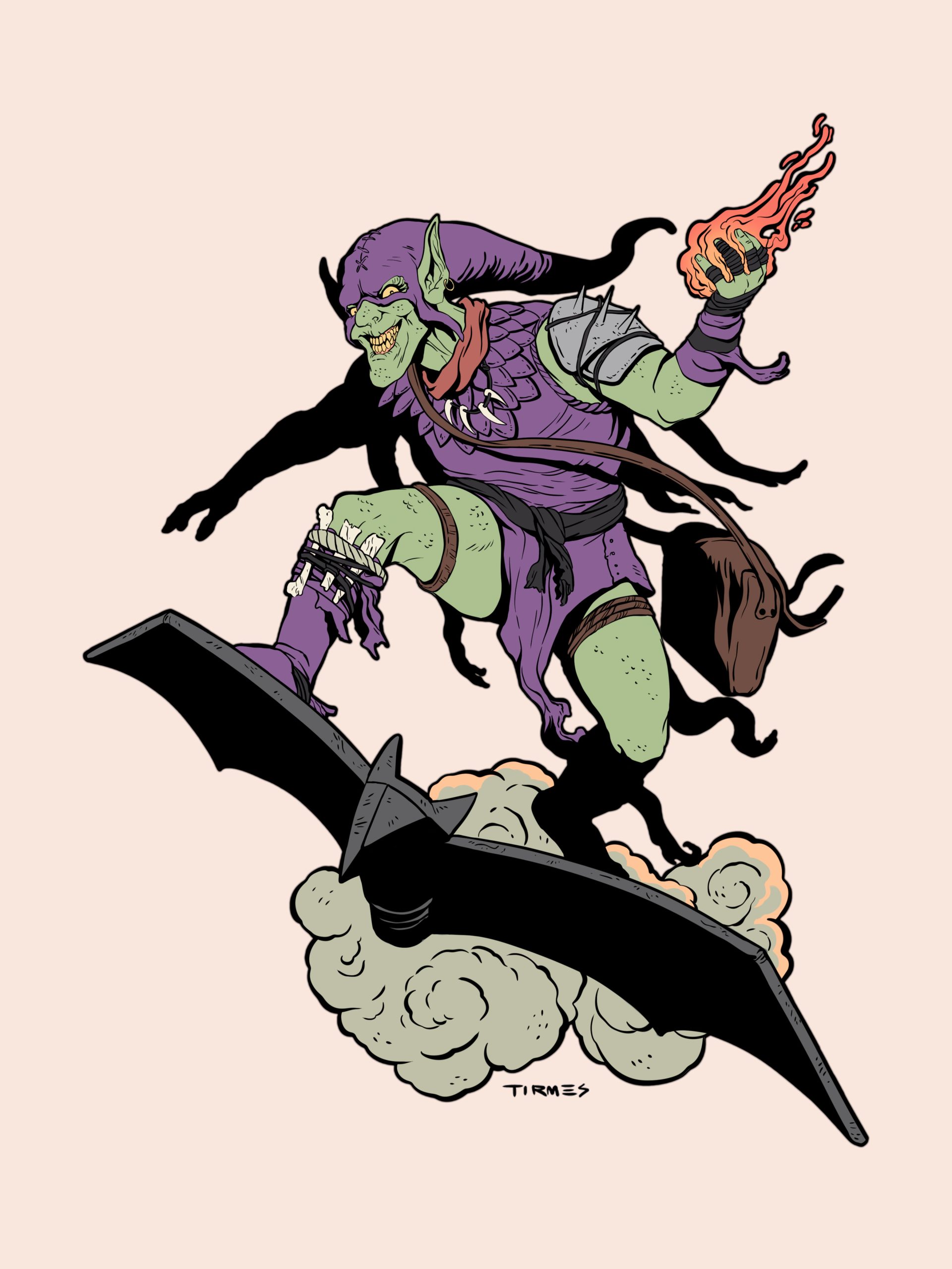Villano de Marvel Duende Verde rediseñado con estética de Dungeons and Dragons.