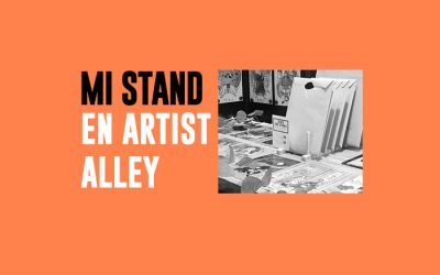 Mi stand en Artist Alley