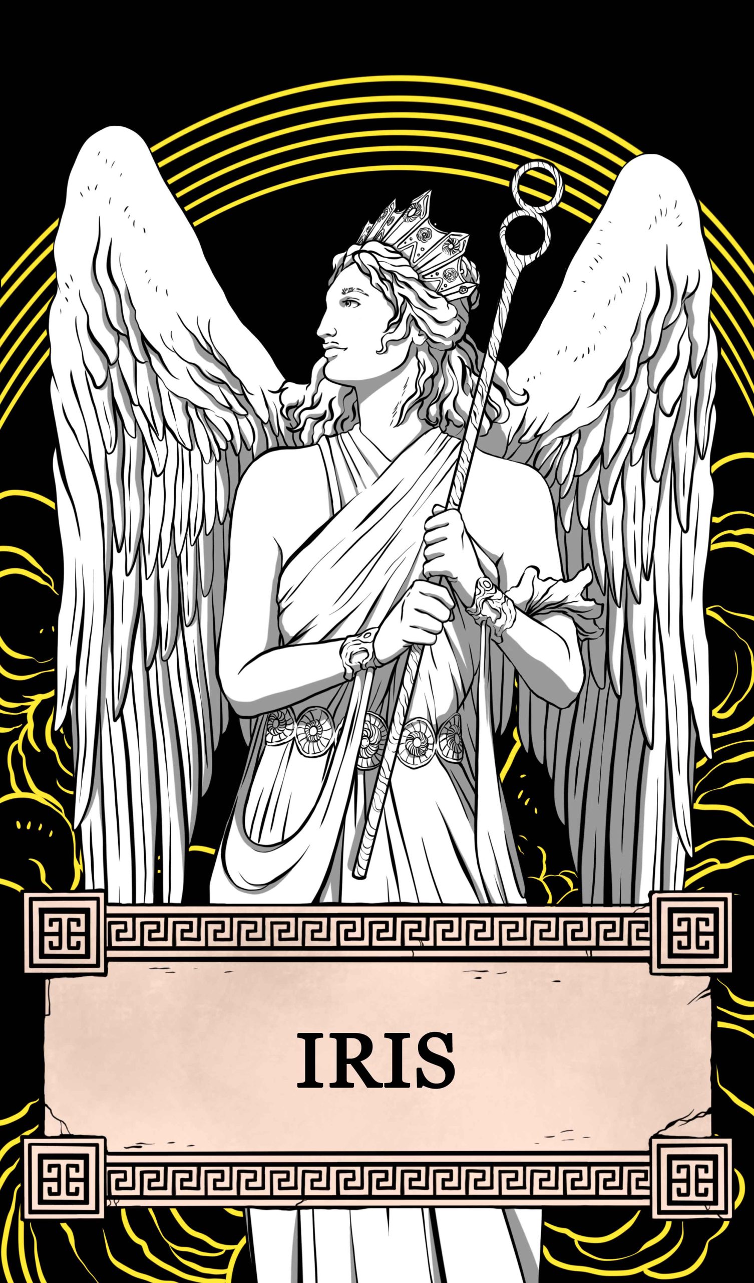 Diosa Iris de la mitología griega.