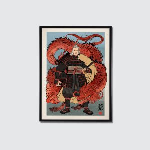 Print del personaje Daemon Targaryen.