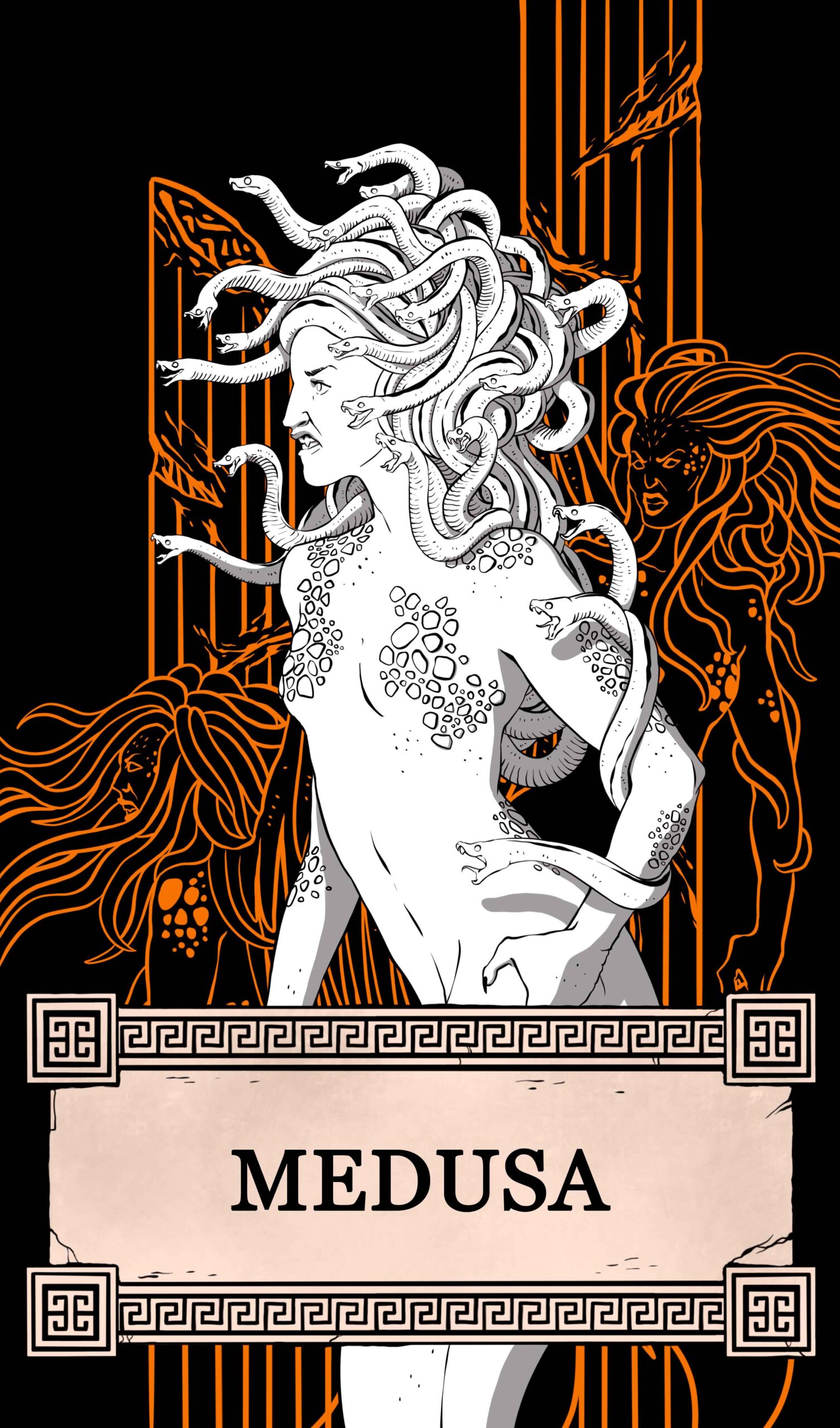 La gorgona Medusa.
