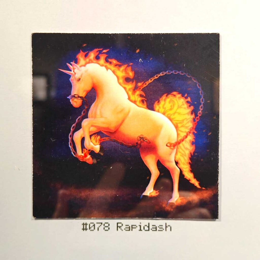 Rapidash por Lydia Marín.