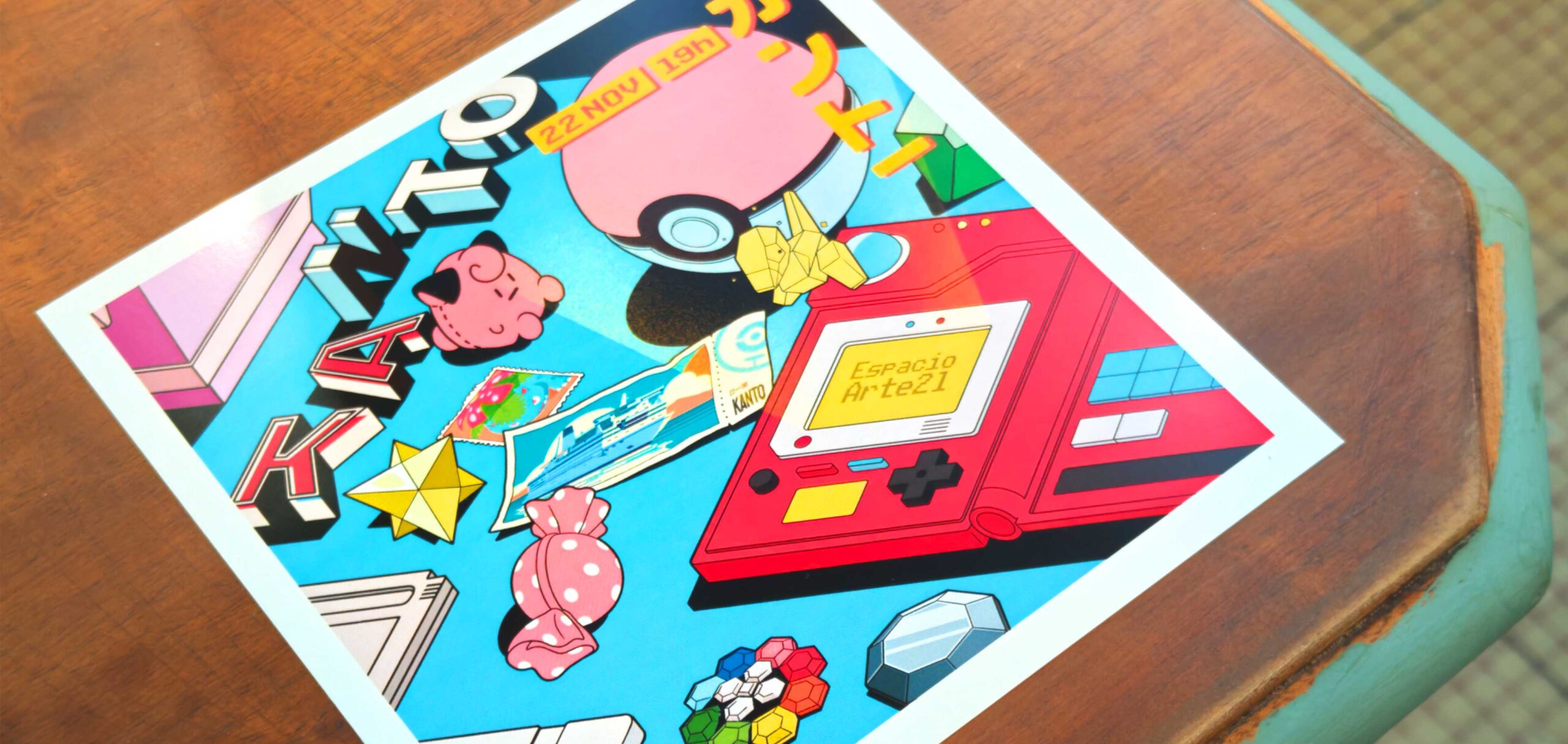 Cartel de la exposición Kanto