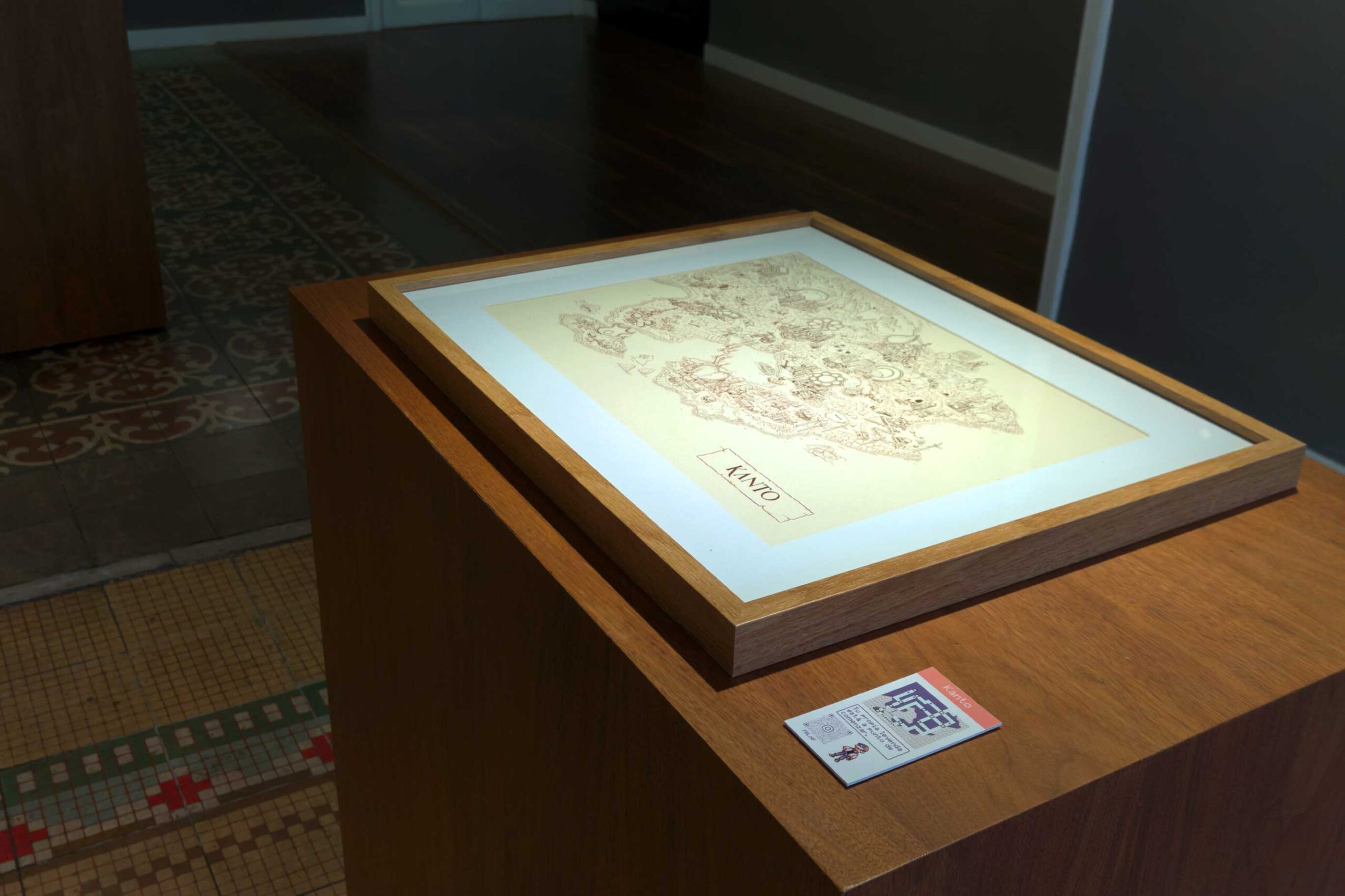 Ilustración del mapa de la región de Kanto.
