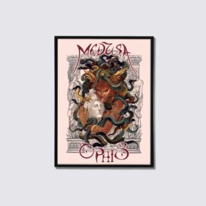 Ilustración de la gorgona Medusa.