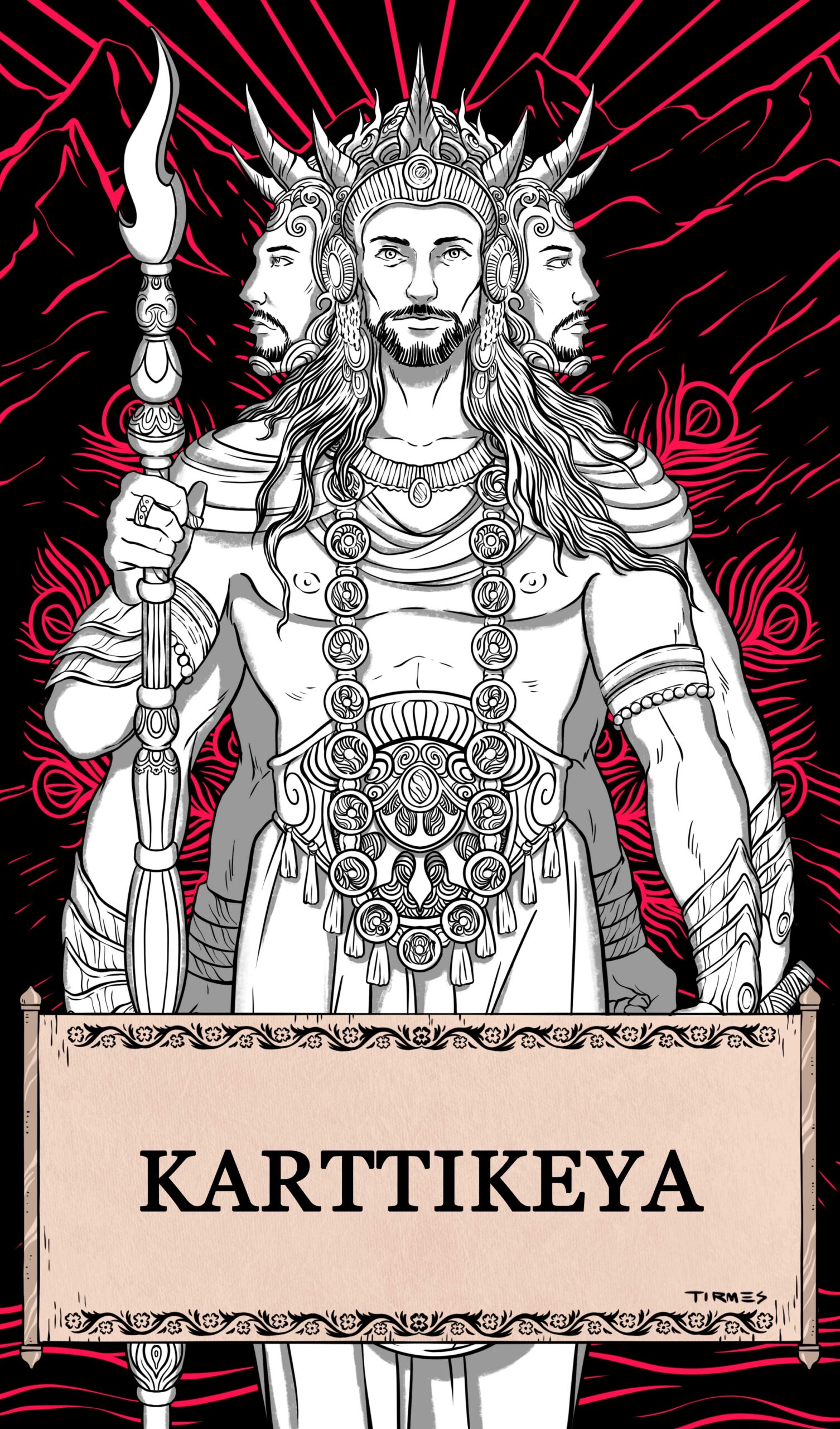Ilustración del dios egipcio Geb.