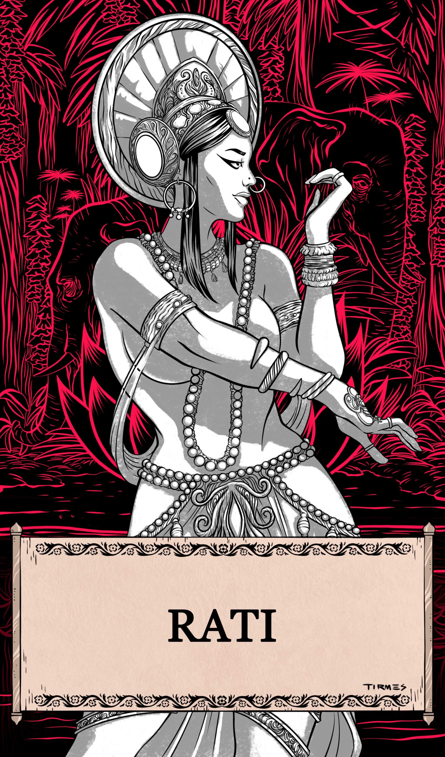Ilustración del dios egipcio Thot.