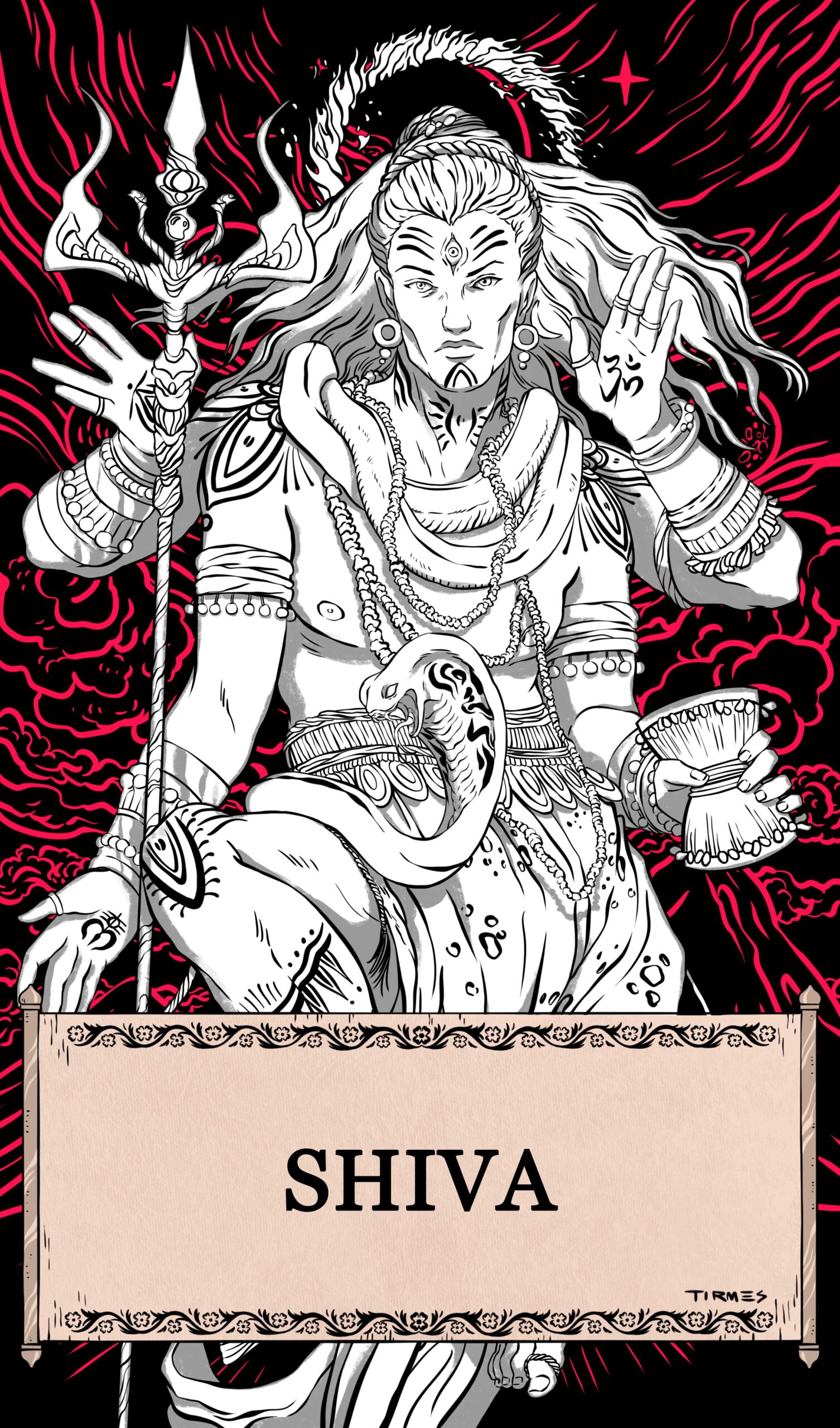 Ilustración del dios egipcio Ra.