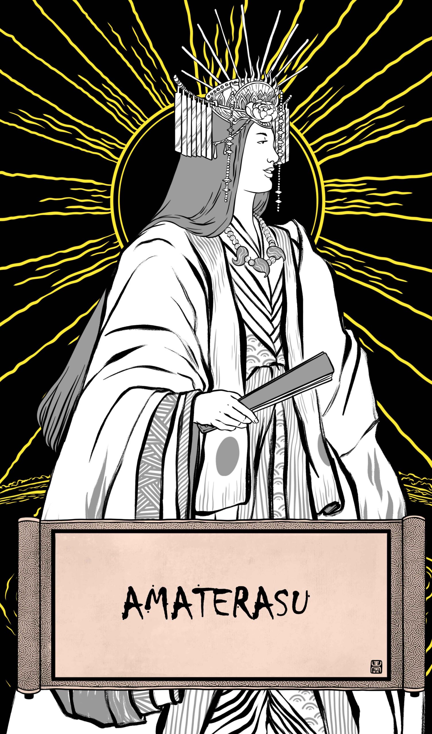 Ilustración del dios egipcio Ra.